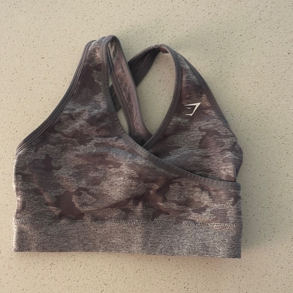 Gymshark camo seamless bra